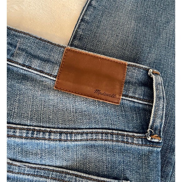 Madewell 27 9” High Rose skinny distressed with holes blue jeans - Picture 5 of 10